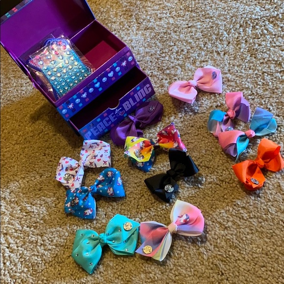 Jojo Siwa Accessories Jewelry Box And Small Bows Poshmark
